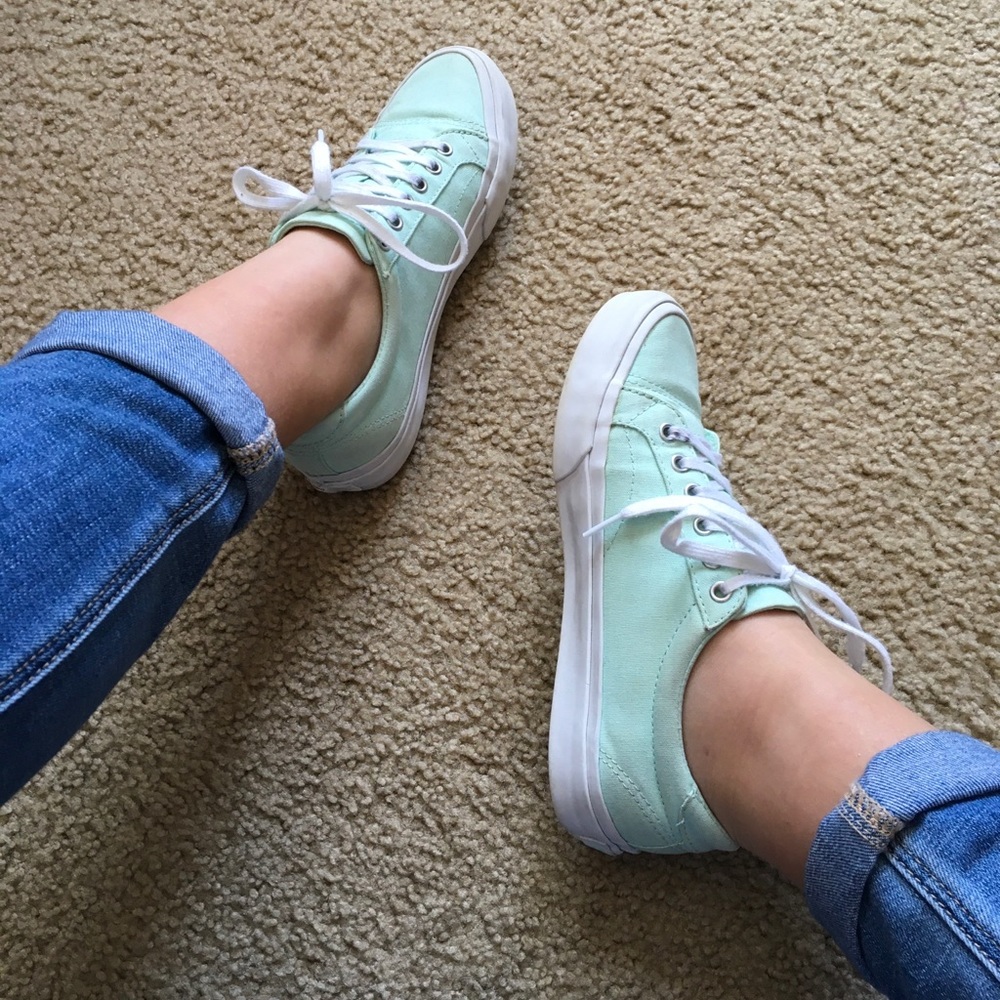Teal vans
